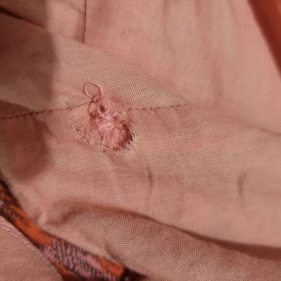 Joie Bondi Midi Dress Pink Tiered Cotton Sundress Loose Fit Straps Size Large - Picture 11 of 16